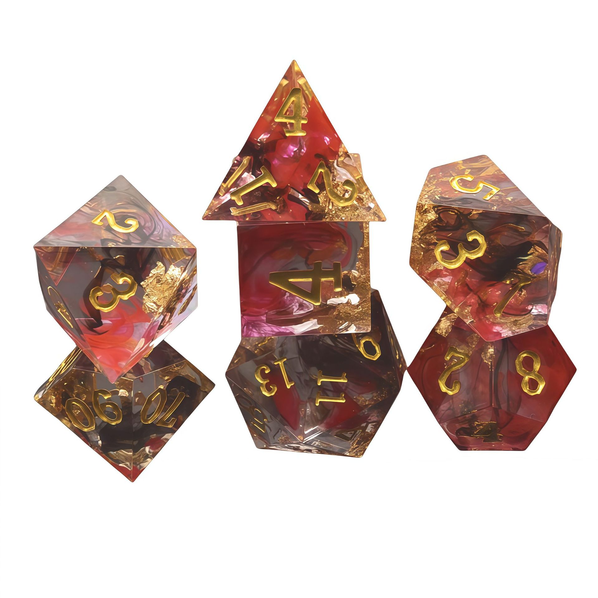 금박 검정 빨강 떠 다니는 실크 금 글자