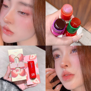 Cappuvini warm jelly blush stick monochrome expansion color rouge low saturated beauty makeup student party blush