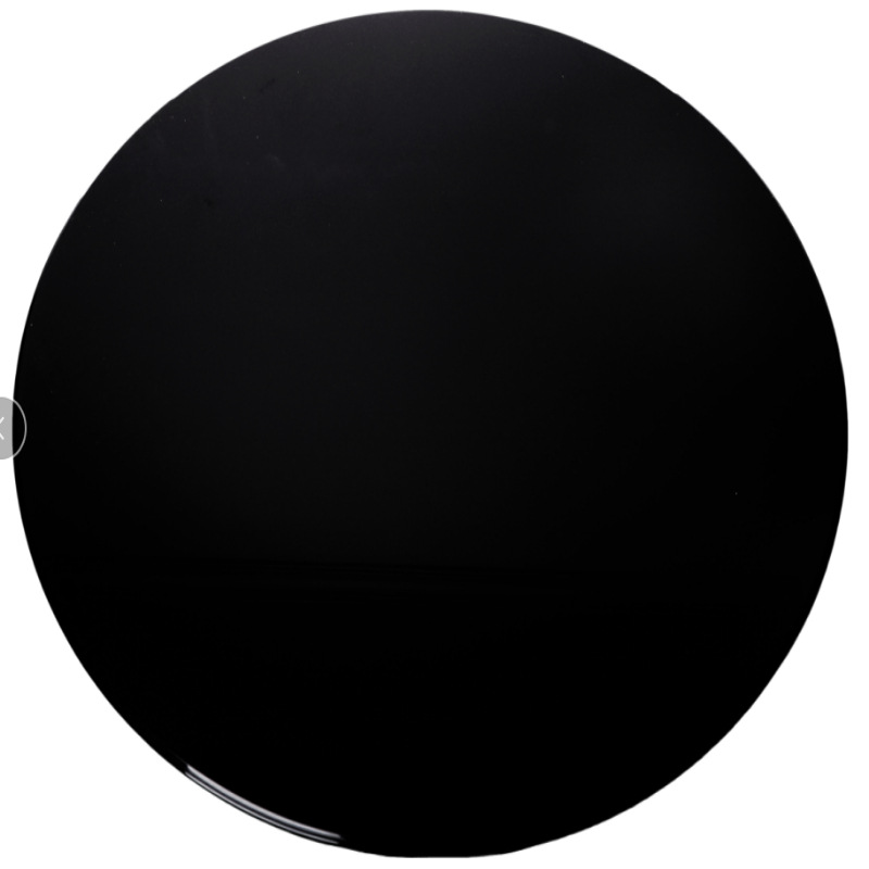 블랙 다이닝 테이블 턴테이블 라운드 강화 유리 턴테이블 스티커 턴테이블 블랙 데스크탑 회전 테이블 롱 샤오 롱