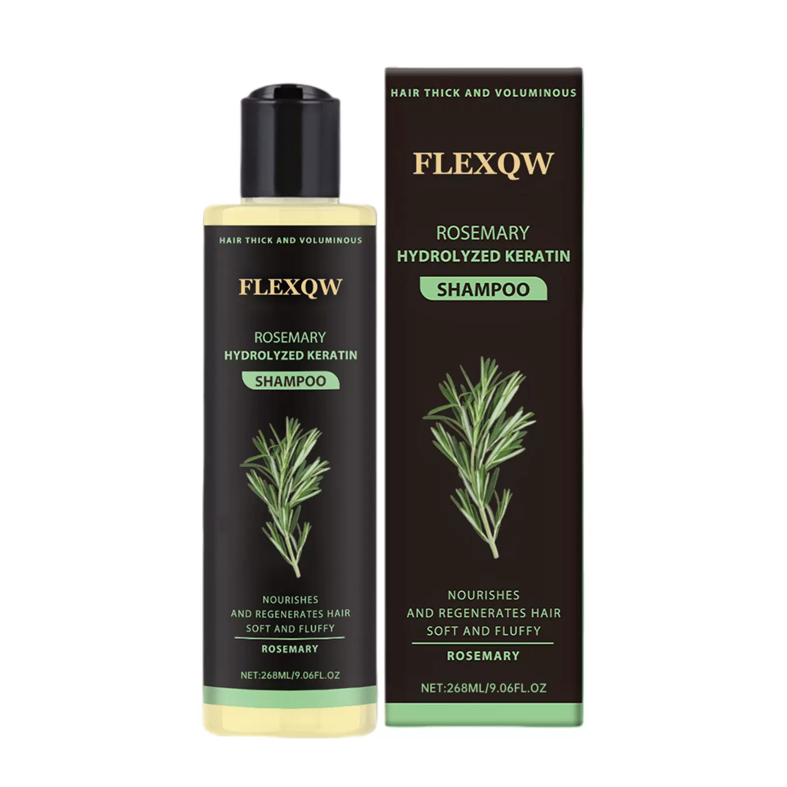 现货跨境英文版迷迭香草本精华洗发露滋养护理秀发蓬松洗发水268g