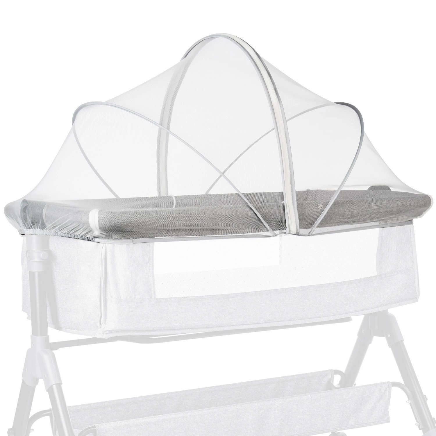 Mosquiteros para bebés Cama de cuna plegable Cama de bebés Tent Zipper Mosquito Cover Baby