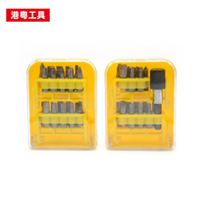 定制17/20件電動螺絲套裝批頭充電鑽手電鑽五金工具螺絲刀17/21件