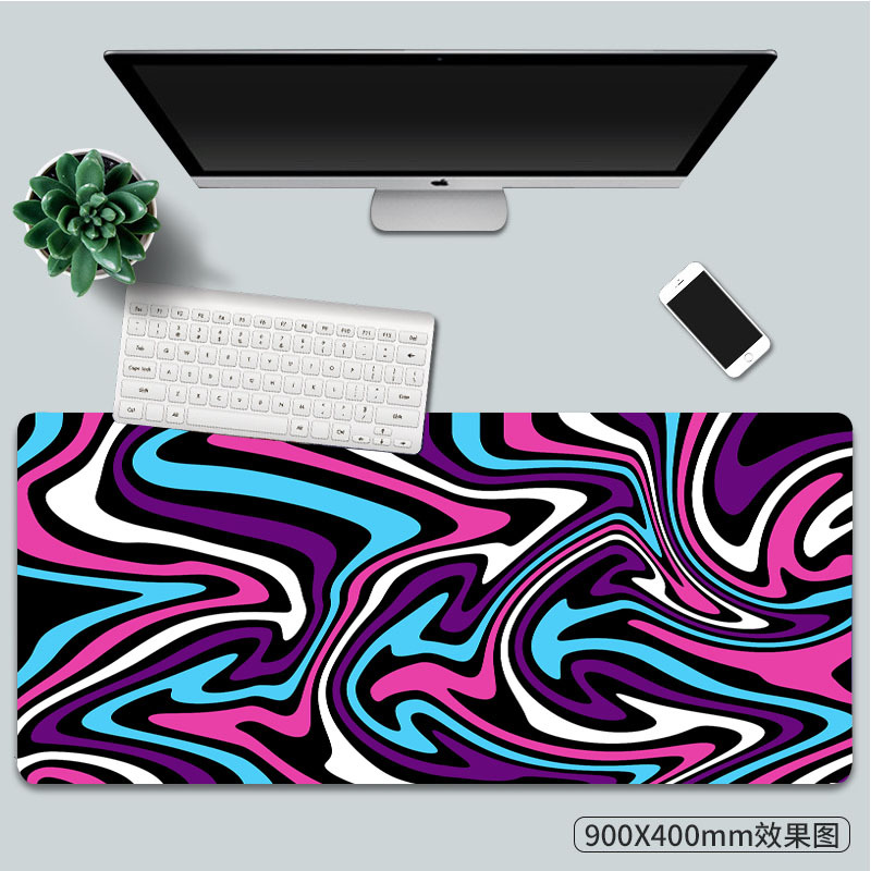 Transfronteriza al por mayor de fábrica nuevo patrón abstracto serie de carga inalámbrica mouse pad color mágico luminoso RGB mouse pad