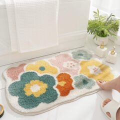 アマゾンの花はカシミヤの浴室の吸水マットに似せています。