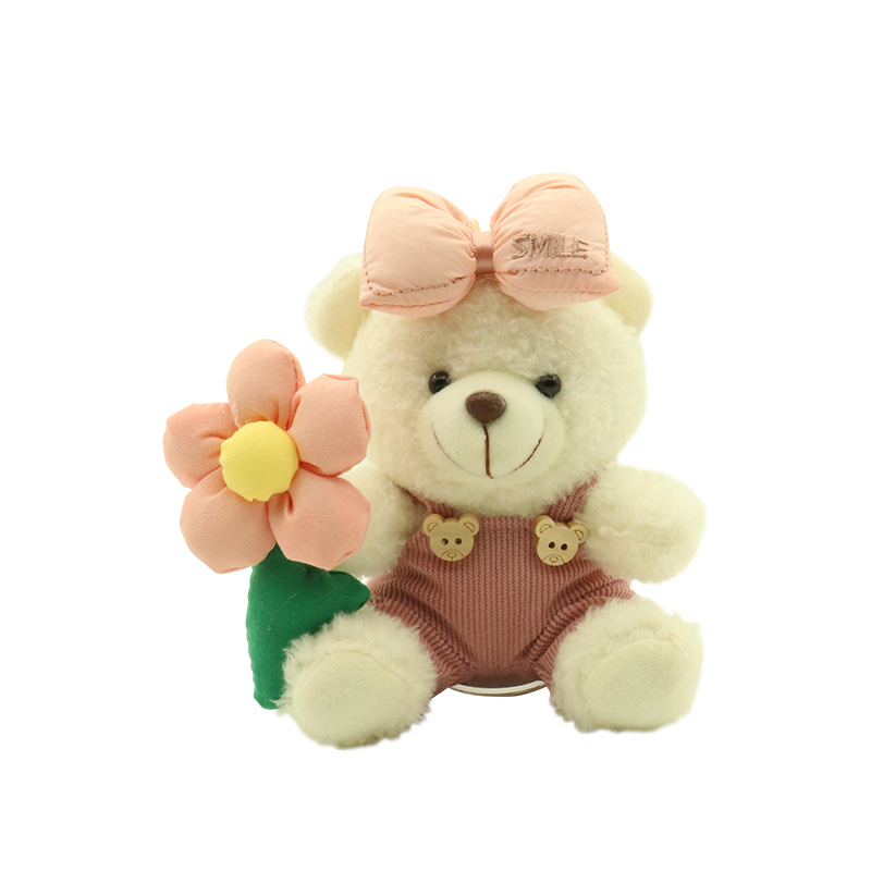 Creativo lindo cartón de dibujos animados peluche oso montado en la consola central decoraciones de automóviles accesorios de automóviles accesorios de automóviles para hombres y mujeres