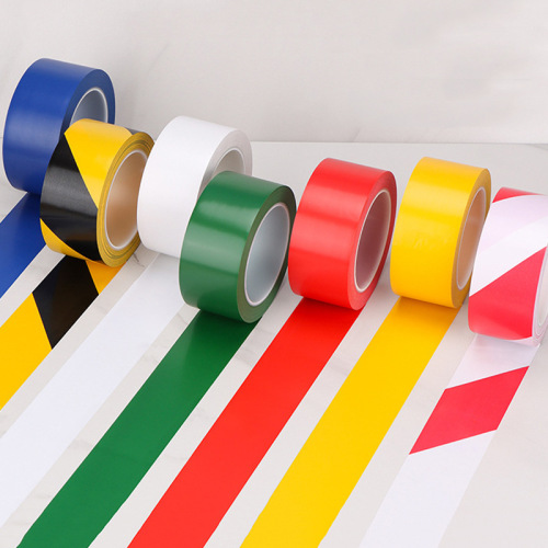 PE warning tape floor color marking black and yellow zebra crossing warning dust-free floor marking zebra glue