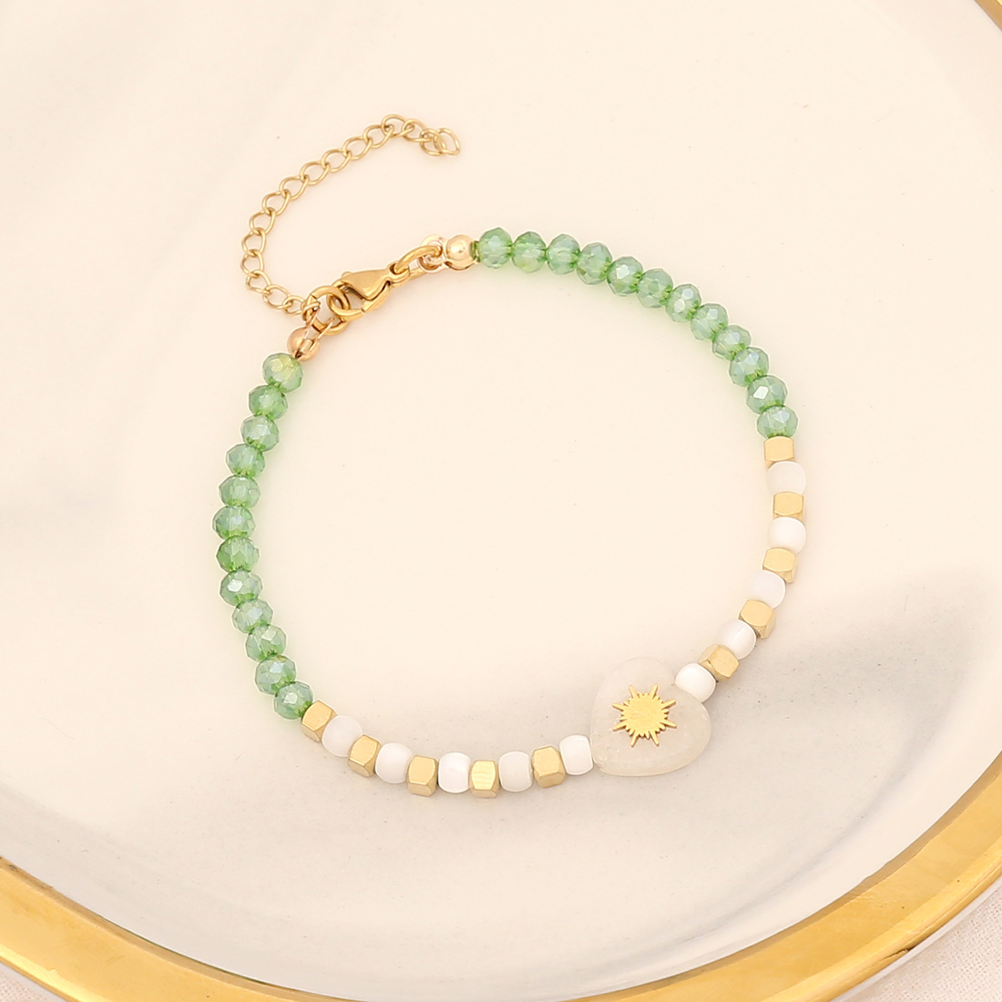 Fashion Heart Shape Stainless Steel Heart Bracelets 1 Piece