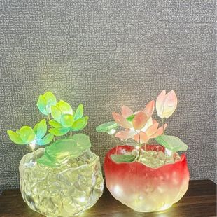 New Pumpkin Cup Lotus Lotus Tulip Night Light Girl's Heart Handmade DIY Exquisite Ornaments Eye Protection Light