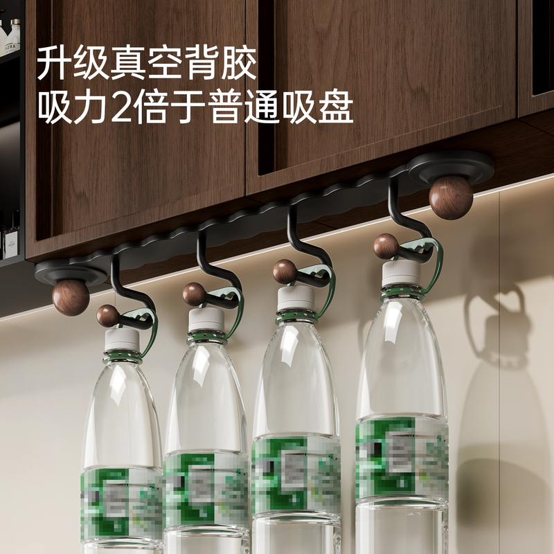 西图子中古风吸盘门后挂钩卫生间纳免打孔挂衣玄关衣服置物挂钩|undefined