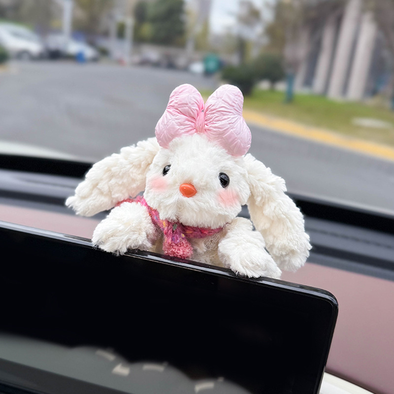 Decoración del automóvil 2025 Pantalla de control central del automóvil Muñeca de fiesta Pantalla de visualización Decoración de pantalla Accesorios de automóvil Muñeca linda