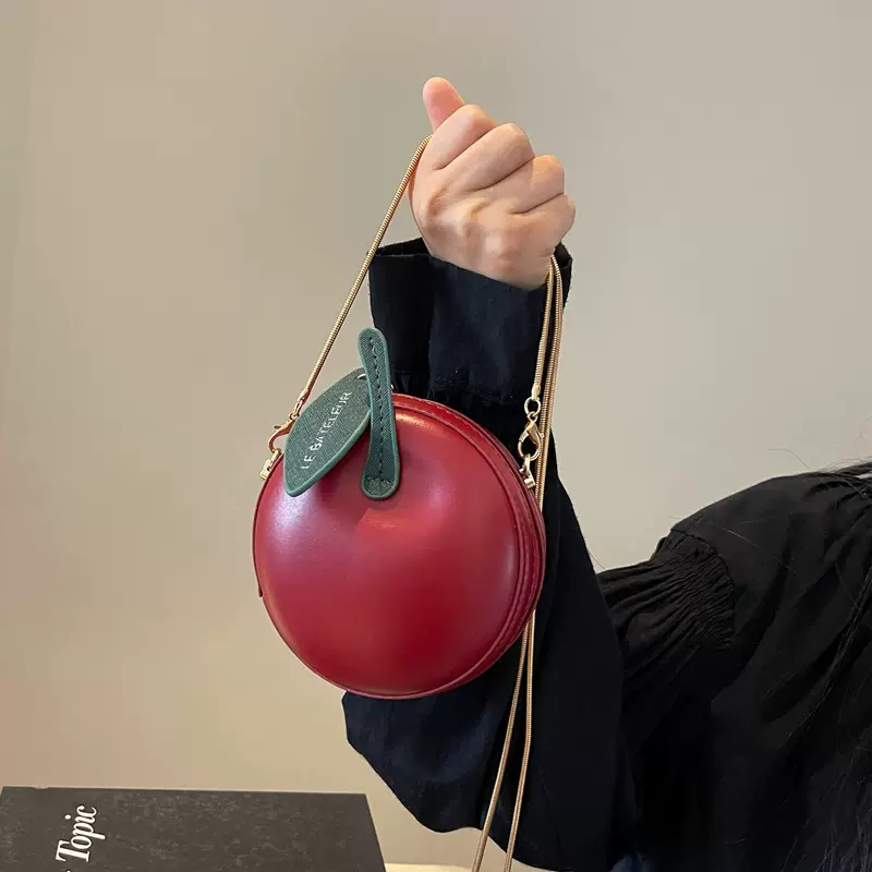 2024秋冬新款韩版定型小苹果儿童亲子款斜跨小挎包包女包批发