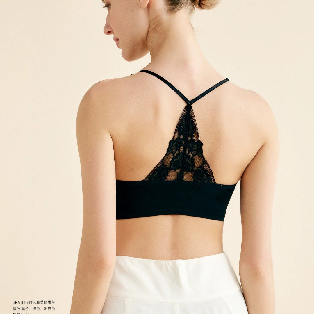 Summer white bra top, three dimensional comfortable underwear, breathable vest, beautiful back