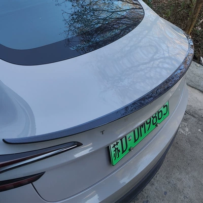Fixed wind wing | Renewal 3 Rear Wing Modified - refreshed-model-3-spoiler-2024-gloss-carbon-fiber-finish