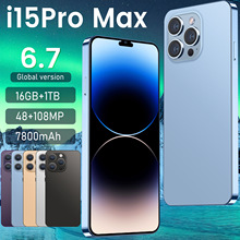 新款爆款I15 Pro Max跨境手机6.7寸1+16安卓8.1智能手机低价现货