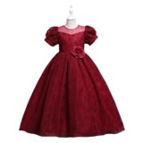 Детское элитное кружевное вечернее платье для принцессы, Aliexpress, кружевное платье, в цветочек, подходит для подростков