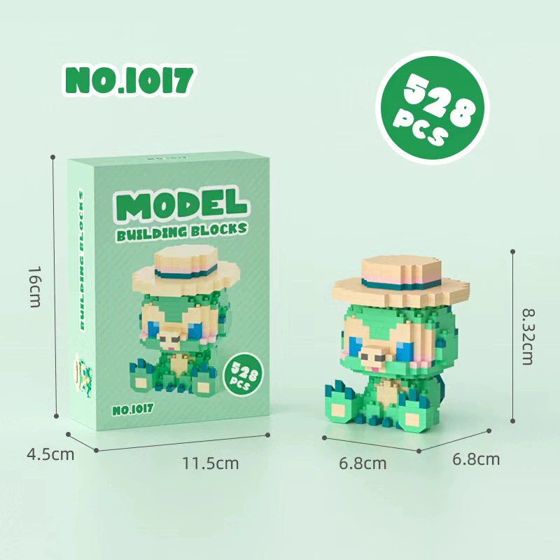 Конструктор DIY мелкозернистый мультяшный, STEM подарок на день рождения, набор в разных цветах