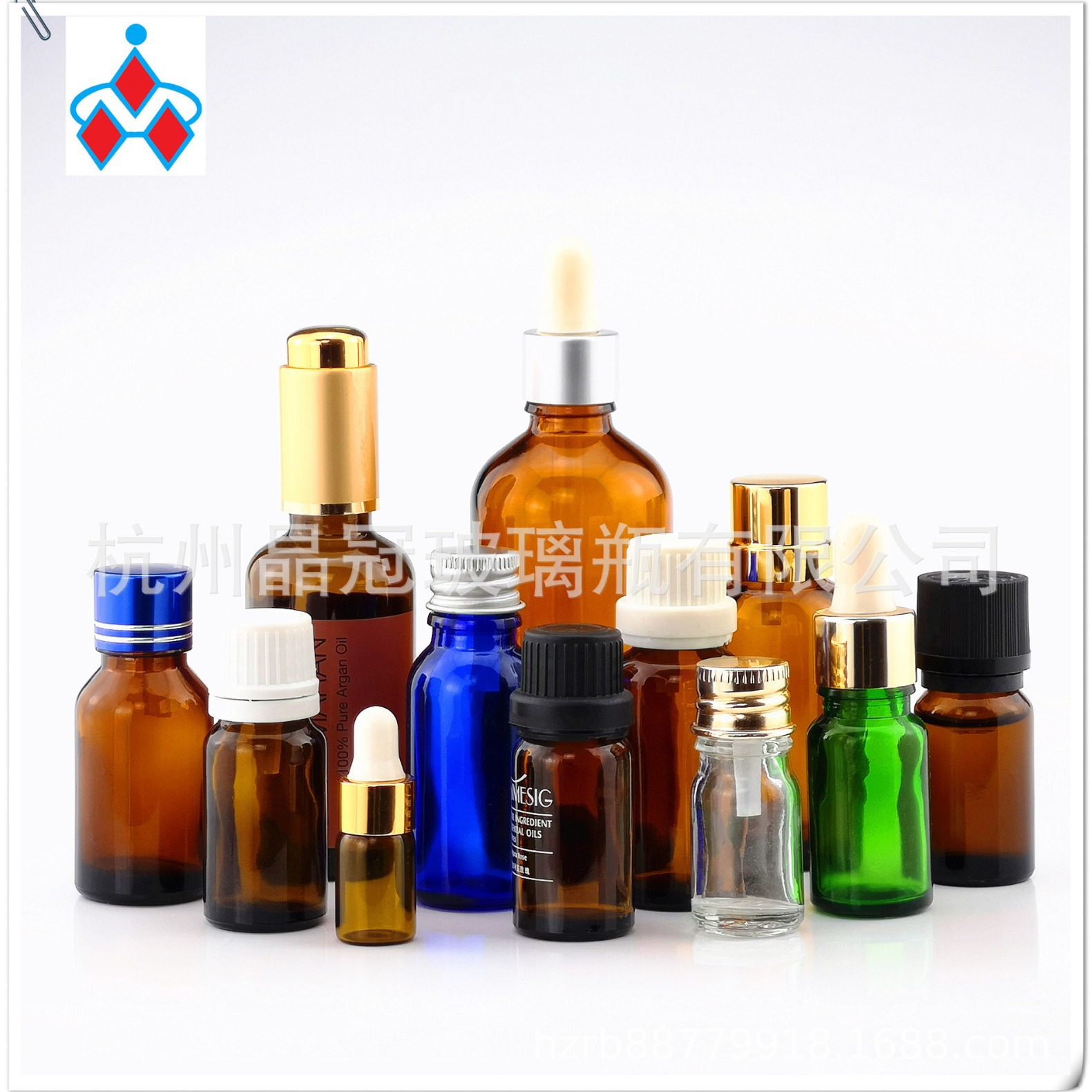 精油瓶厂家供应5ml 10ml 15ml 30ml棕色精油瓶 绿色透明玻璃瓶