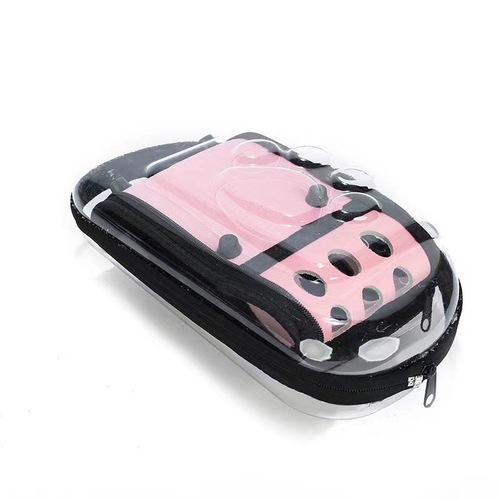 Crossbody pet bag for outings, breathable and portable pet backpack, cat backpack, foldable transparent cat bag, large capacity wholesale