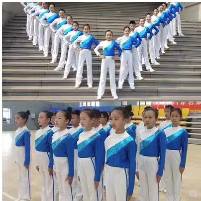 Middle and High School Radio Gymnastics Performance Costumes, Fitness Exercises, Sports Meets, Cheerleading, Aerobics, Team Performance Costumes for Girls