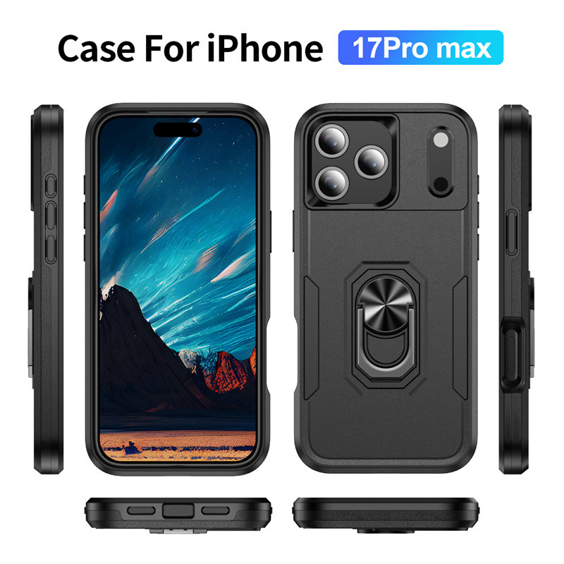 iPhone 16 Pro Max telefon kılıfı Apple 15 manyetik stand darbeye dayanıklı kontrast renkli koruyucu kılıf tam kapsamlı