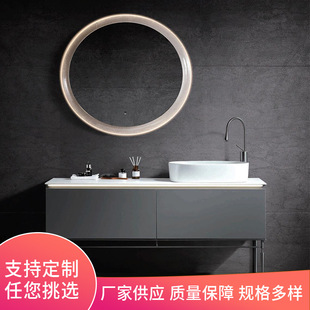 浴室洗手台鏡櫃吊櫃 簡約歐式衛生間洗漱台 岩板陶瓷盆廠家供應