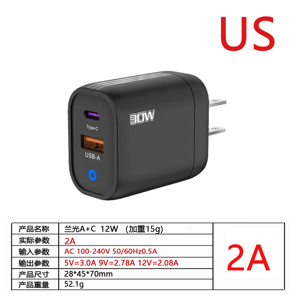12W 미국 게이지 블랙