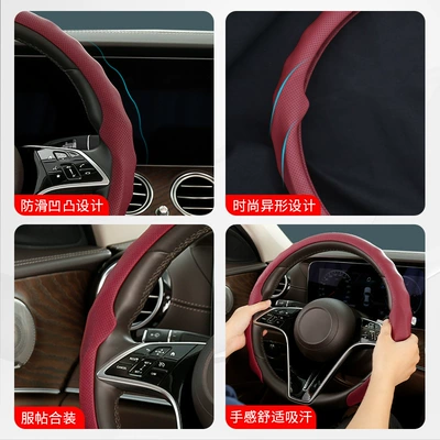 Steering wheel cover, 5Dnappa Leather Steering Wheel