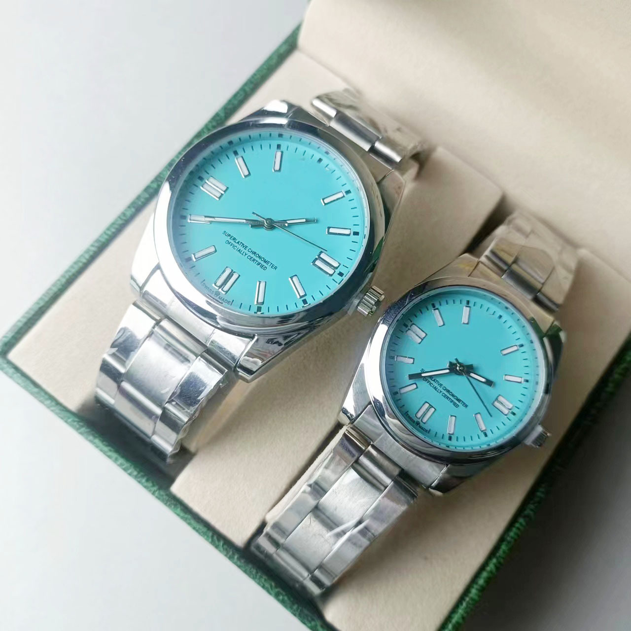 thumbnail for Oyster Perpetual Fruit Watch Men's Women's Non-Mechanical Gift Fashion Steel Strap Quartz Watch Wholesale Couple Watch