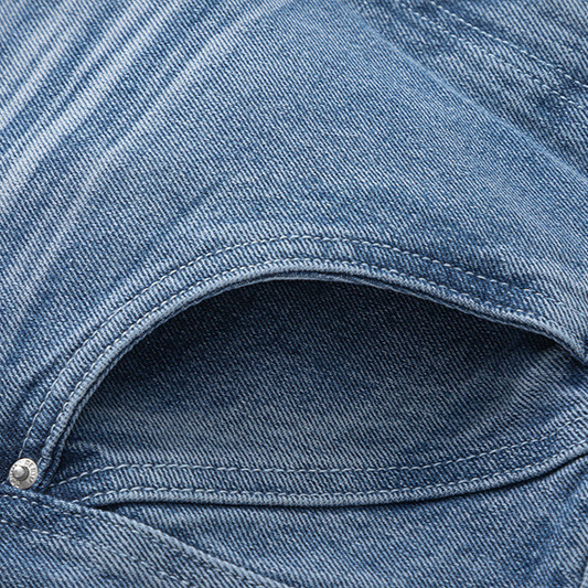 Modern Ian 24 Autumn Men's Wear New Design Sense High Quality Split Three Dimensional Wrinkle Jeans_voghion.com