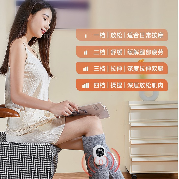 Cruz-Frontera de pierna automática músculo masajeador de calefacción aire presión airbag amasando rodilla pad masaje calefacción