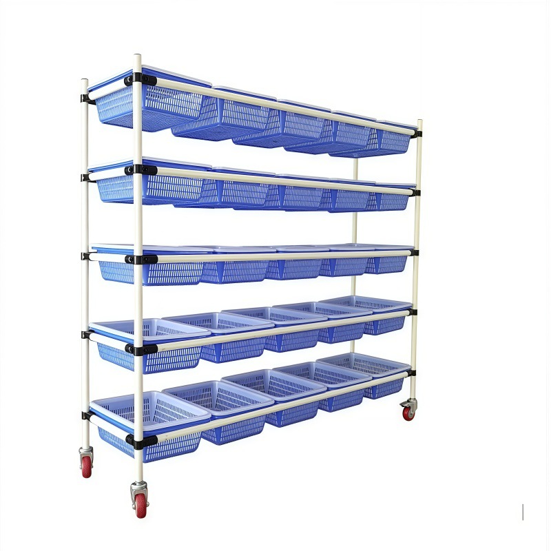 電気商倉庫ピッキングトラック調節可能平面斜面静音仕分け配送車回転トロリー構造ラック