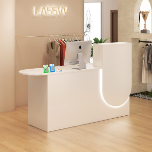 Bar Counter Cashier Shop Small Simple Supermarket Clothing Store Light Luxury High-End Hospital Hotel Front Desk Counter