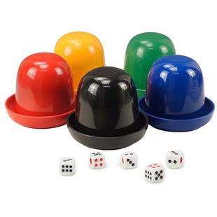 In stock wholesale multi-color child and mother dice with 5 dice with bottom support color dice sieve KTV bar nightclub entertainment