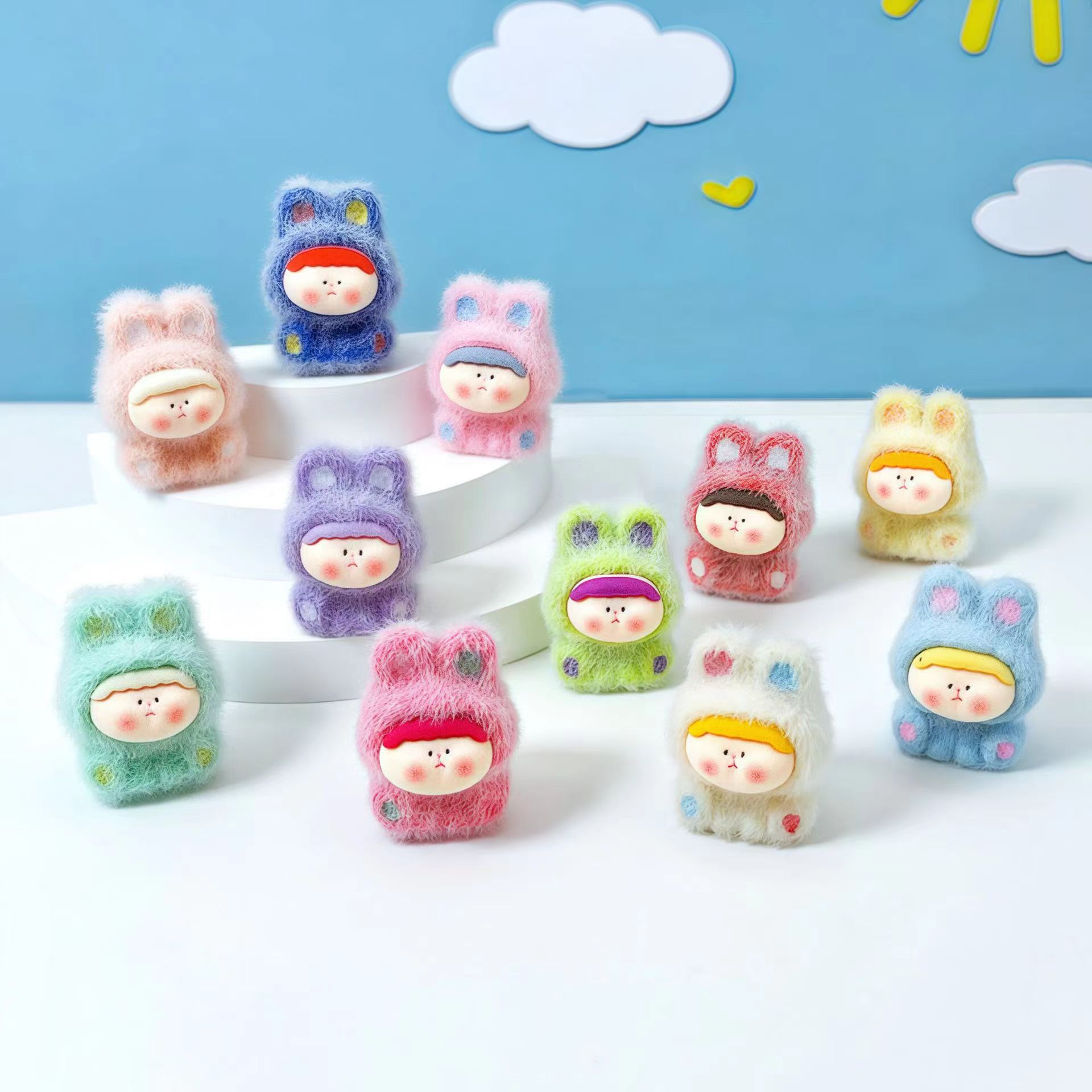 Creative cartoon three dimensional keychain handmade