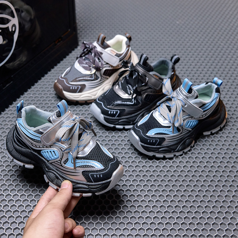 Zapatos deportivos infantiles de otoño 2026 zapatos infantiles niñas respirables zapatos de papá ecológicos zapatos de running casuales para niños