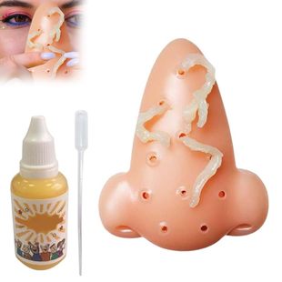 Weird Funny Squeezing Pox Toy with 30ml Additive Solution Decompression Squeezing Pox Toy Prank Gift