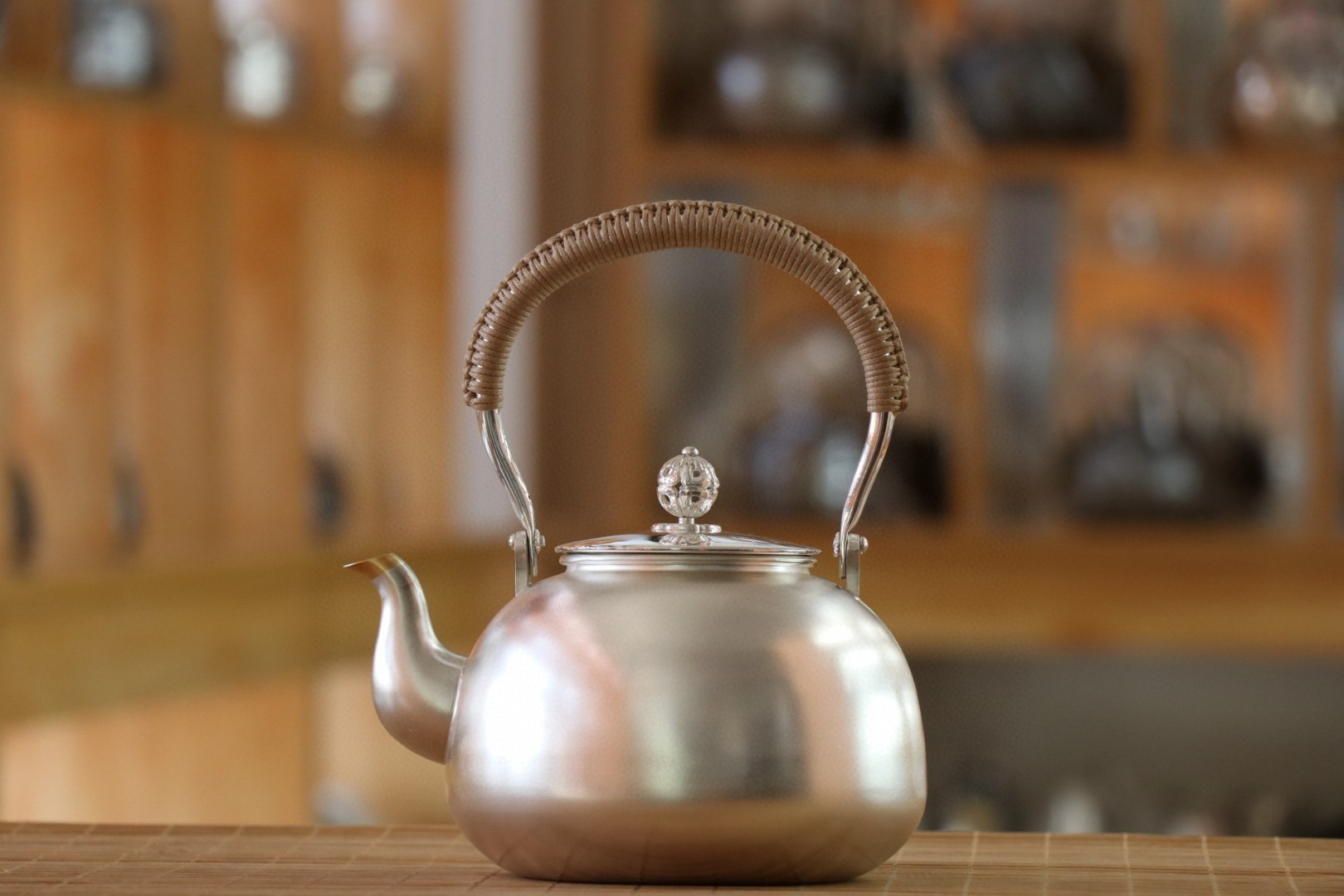 正品銀壺純銀9999燒水壺純手工一張銀口打出純銀茶壺茶具大容量|咖啡