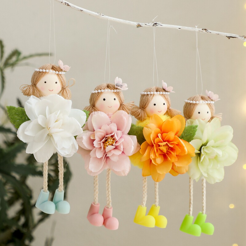 2026 Cross-Border New Products Spring Easter Hanging Decorations Scene Party Decorations Large Flower Ornaments Handmade Pendants