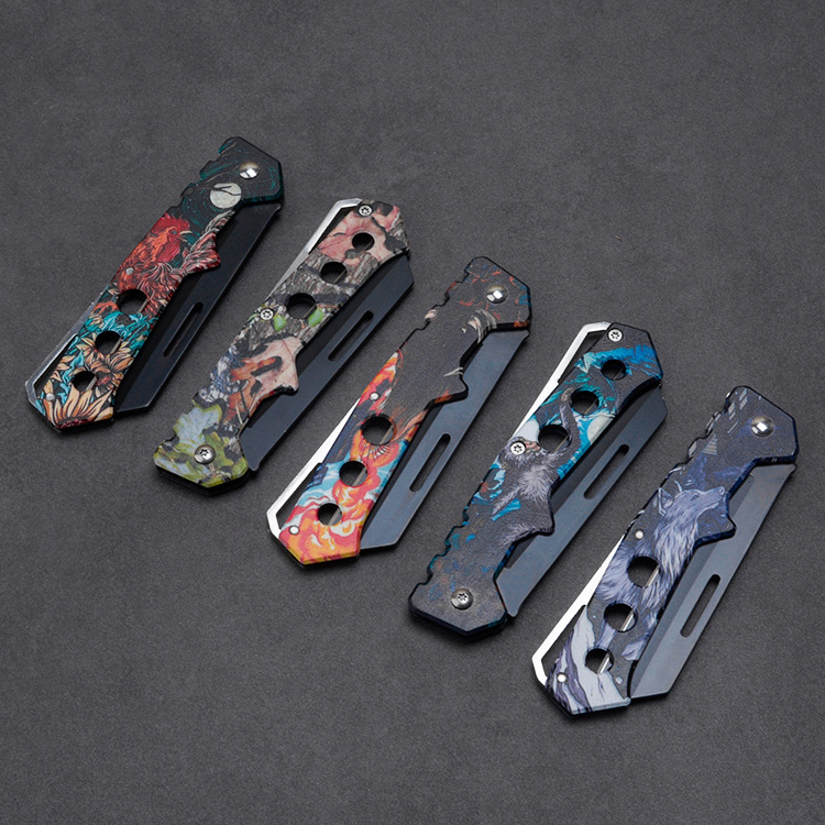 Stainless steel craft knife for 3D art fruits outdoor folding small knife tool wholesale