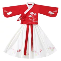 Весенне-осенняя стильная детская юбка Hanfu, древний костюм, супер бессмертный милый праздничный костюм Ming Hanfu