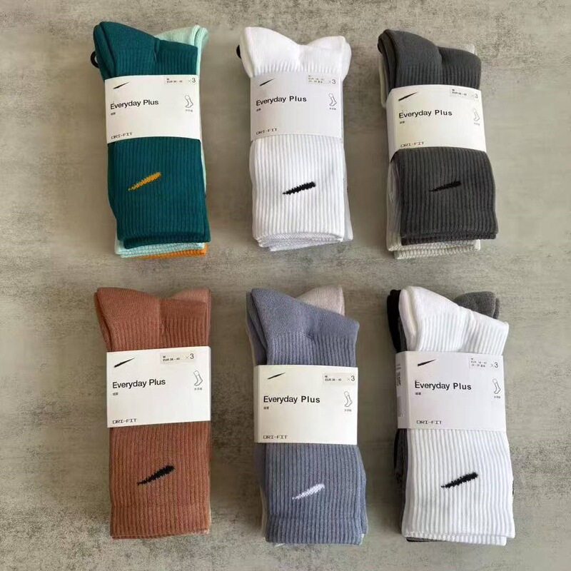 Suwan Nike Color High Barrel Men's and Women's Buckle Towel Bottom Cotton Long Barrel Fitness Basketball Shark Pants Training Socks