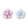 Fluorescence cloth handmade, children's hair accessory, clothing from pearl, flowered, pearl silver