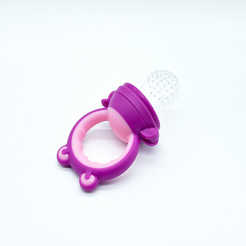 Factory direct sales frog bite bag baby bite bag fruit bite baby pacifier baby fruit and vegetable fun