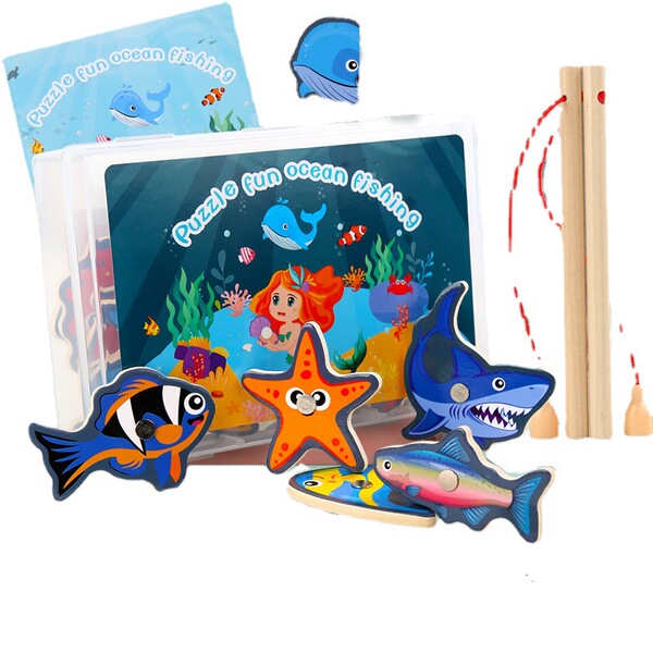 Wooden marine fighting storage box for fishing