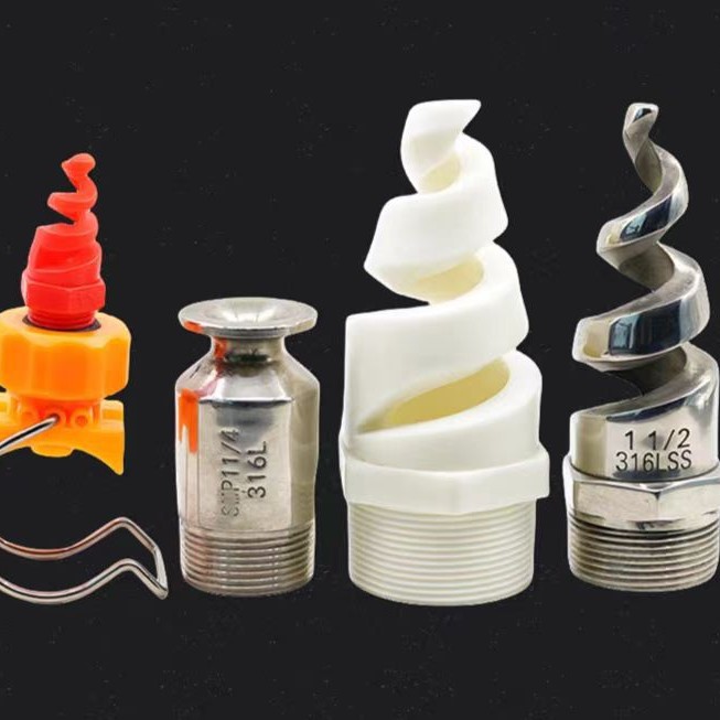 洛阳厂销塑料空心锥形螺旋喷嘴 PP实心锥形工业冲洗喷嘴