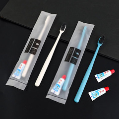 Hotel-exclusive disposable toothbrushes with toothpaste, toiletry sets, and essential supplies for guesthouse, hotel, and homestay room amenities