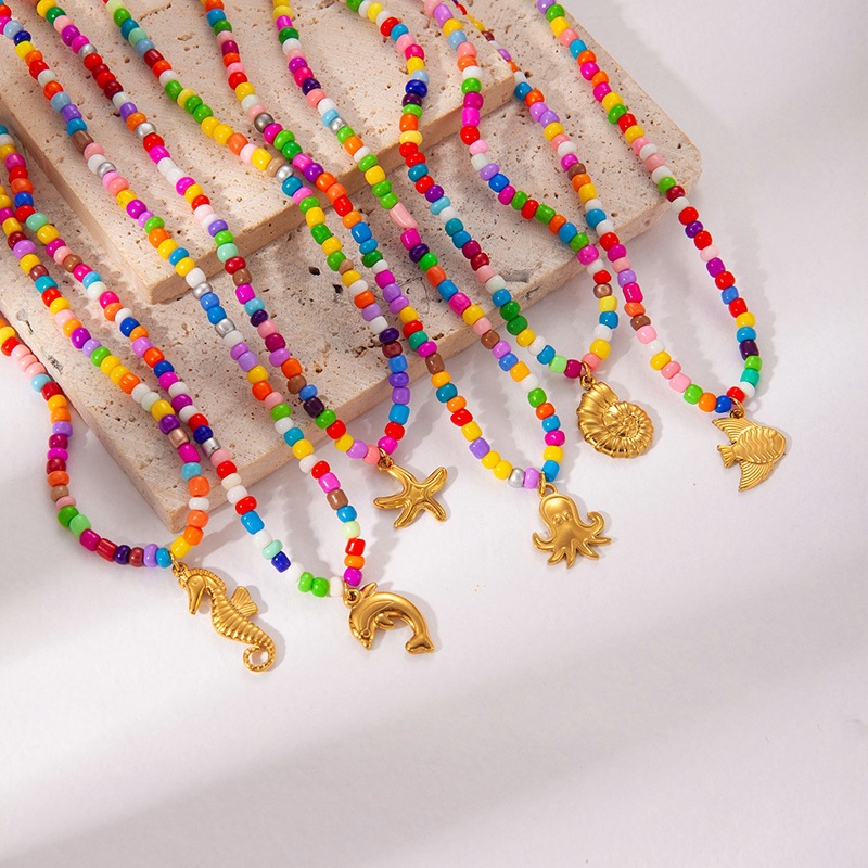 Forme De Cœur Noeud D'Arc Mignon Style Moderne Acier Inoxydable 304 Résine Perle De Rocaille Pendentif De Gros display picture 1