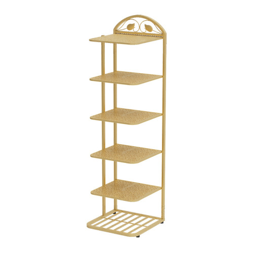 Modern simple and light luxury home door shoe rack bathroom entrance multi-layer storage rack simple iron metal slipper rack