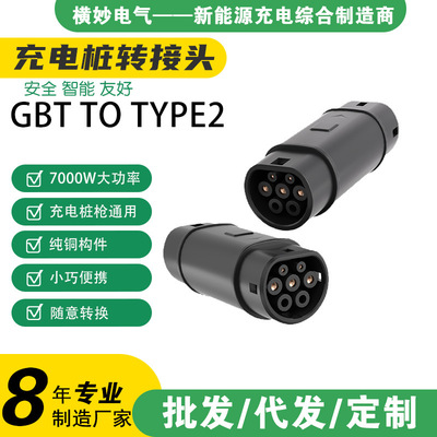 充电桩转换插头转接头美标TYPE1欧标2国标GBT特斯拉TESLA充电枪|ru