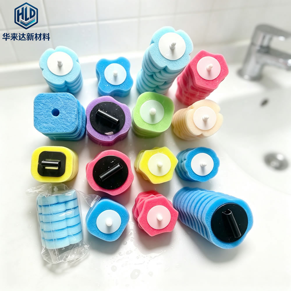 Hualaida fiber cotton custom sample, wholesale, disposable toilet brush replacement head, super effective for cleaning